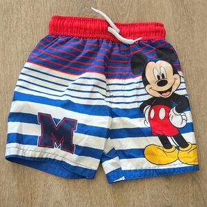 Disney Mickey Mouse Kids Shorts - Red, Blue, and White